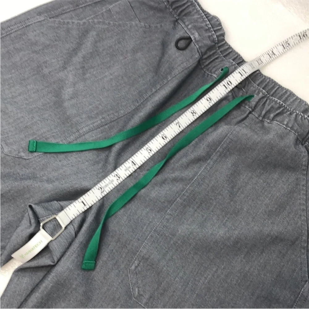 Figs Scrub Pants Gray Technical Collection Cargo Green Drawstring Men’s Size M